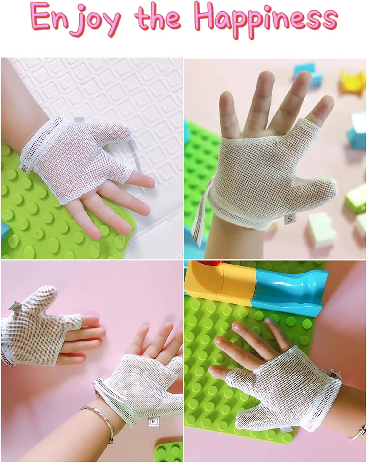 4 piezas de tope de succión de pulgar para niños, parada de bebé, protector de pulgar para succión de pulgar (XM)