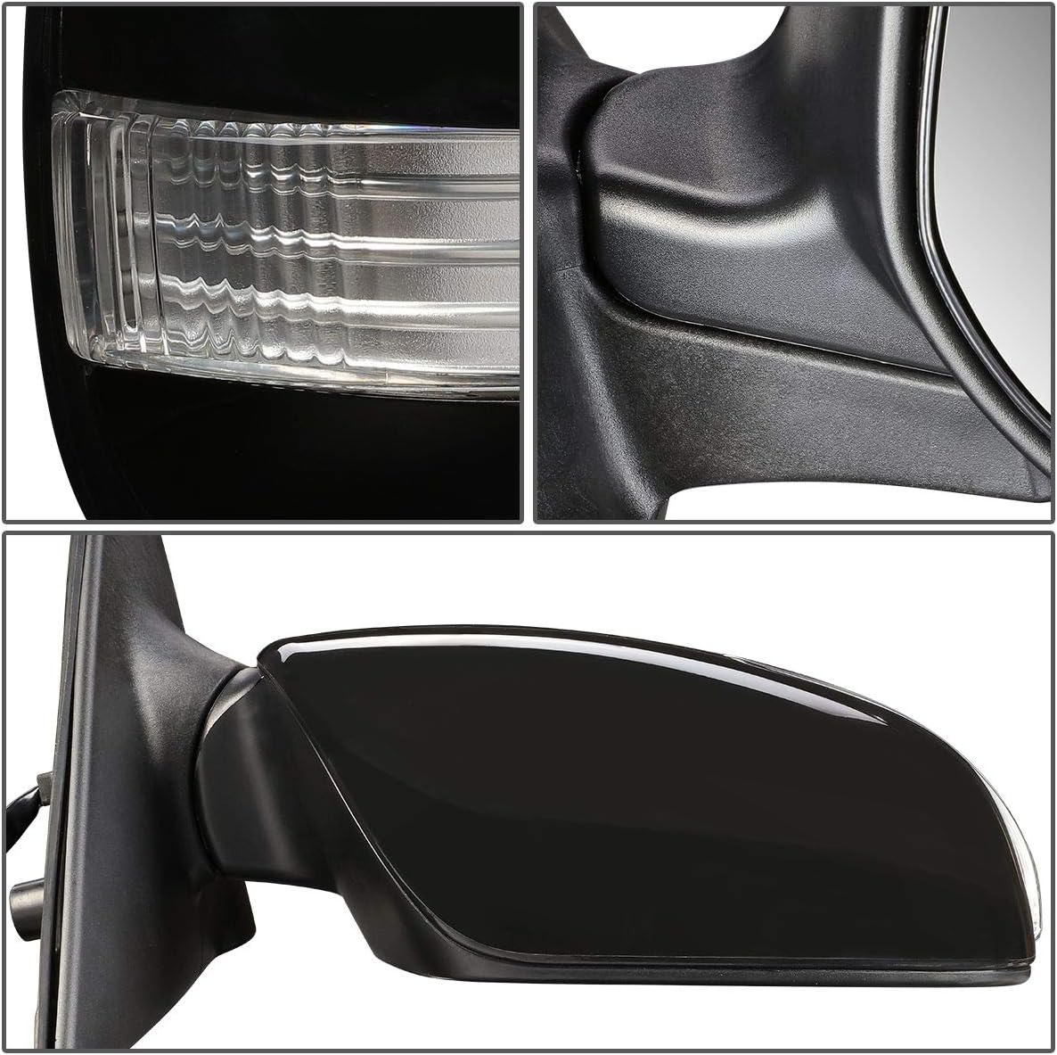 Auto Dynasty SC1321104 OE Style Powered+Turn Signal PassengerEspejo de puerta lateral derecho compatible con Scion xD 08-14