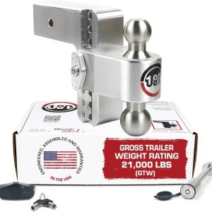 Weigh Safe Soporte de bola de enganche de remolque ajustable, enganche de caída ajustable de 6 pulgadas para receptor de 3 pulgadas, enganche de Weigh Safe Soporte de bola de enganche de remolque ajustable, enganche de caída ajustable de 6 pulgadas para receptor de 3 pulgadas, enganche de