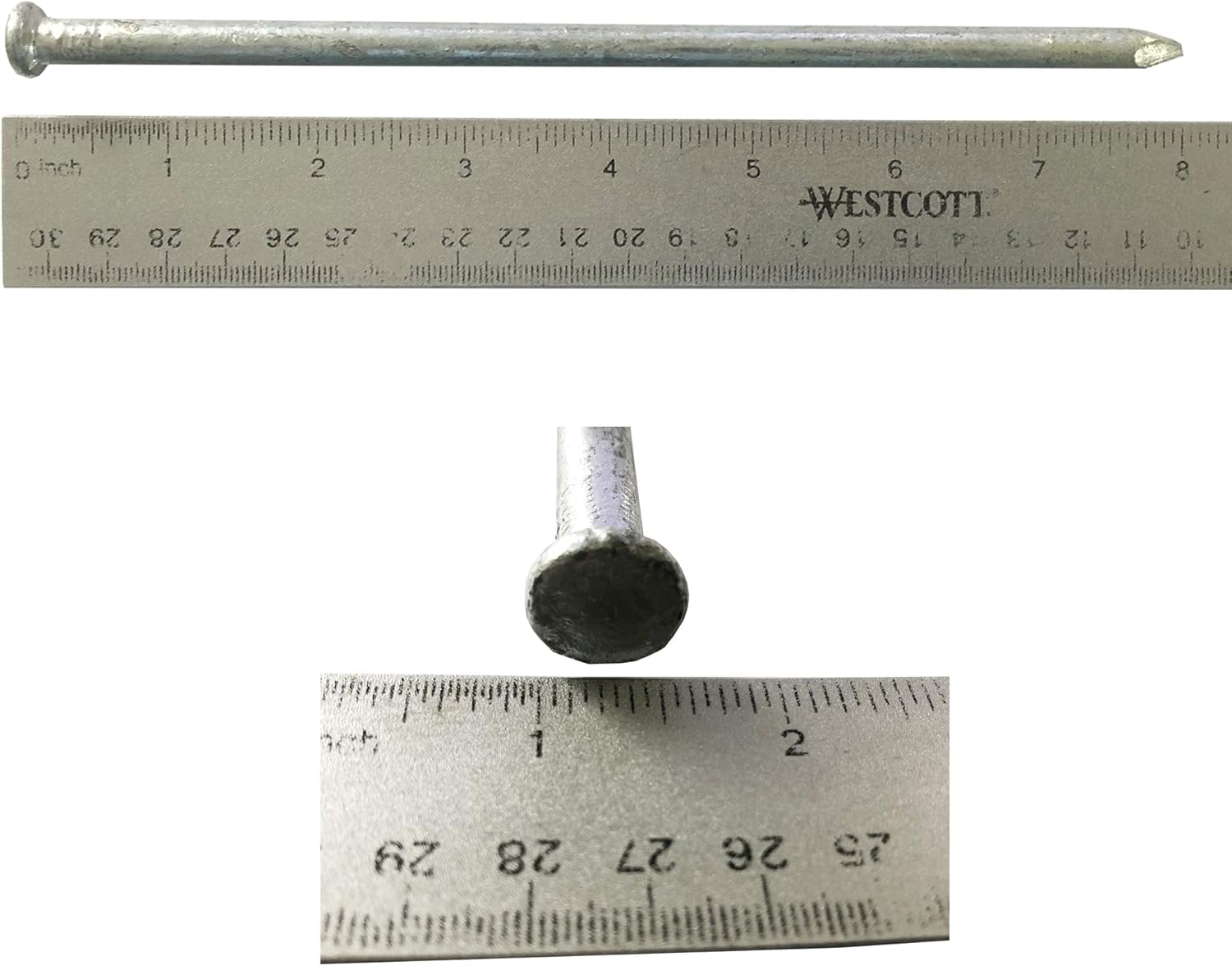 (10) 80d – Clavos galvanizados con punta