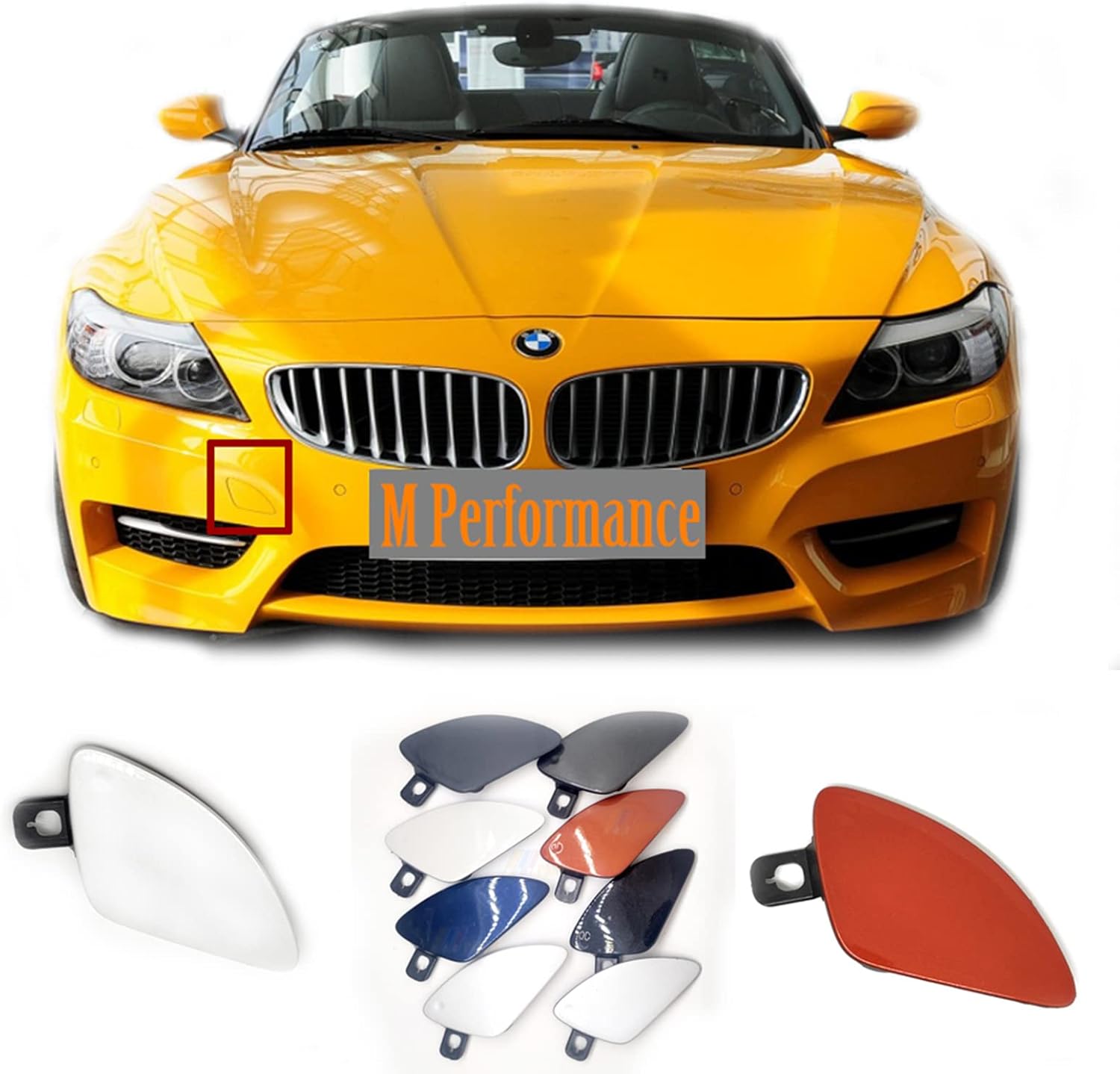 Cubierta de remolque delantera para BMW Z4 M Performance E89 Fit 20i 23i 28i 30i 35is Roadster 2009 2010 2011 2012 2013 2014 2015 2016 2017 2018