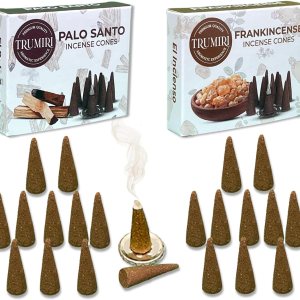 Conos de incienso  Paquete combinado de 20 conos de incienso  10 incienso + 10 Palo Santo  Conos de insencia  Conos de incienso perfumados  Aromas Conos de incienso  Paquete combinado de 20 conos de incienso  10 incienso + 10 Palo Santo  Conos de insencia  Conos de incienso perfumados  Aromas