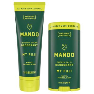 Mando Desodorante para todo el cuerpo, tubo de crema invisible y barra sólida, control de olores de 72 horas, sin aluminio, sin bicarbonato de Mando Desodorante para todo el cuerpo, tubo de crema invisible y barra sólida, control de olores de 72 horas, sin aluminio, sin bicarbonato de