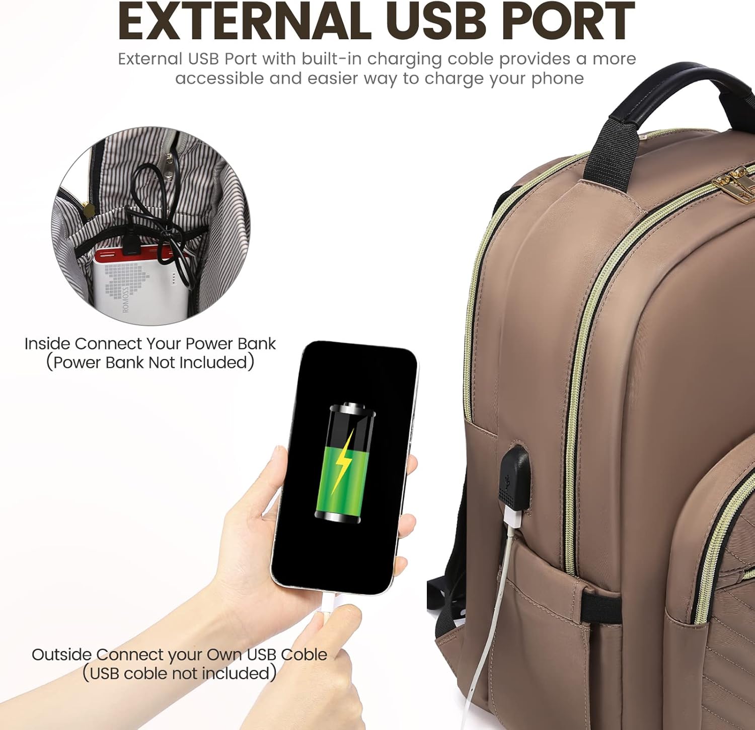 LOVEVOOK Mochila para laptop de 17.3 pulgadas para mujer, bonita mochila de viaje para mujer, bolsa profesional para computadora portátil,