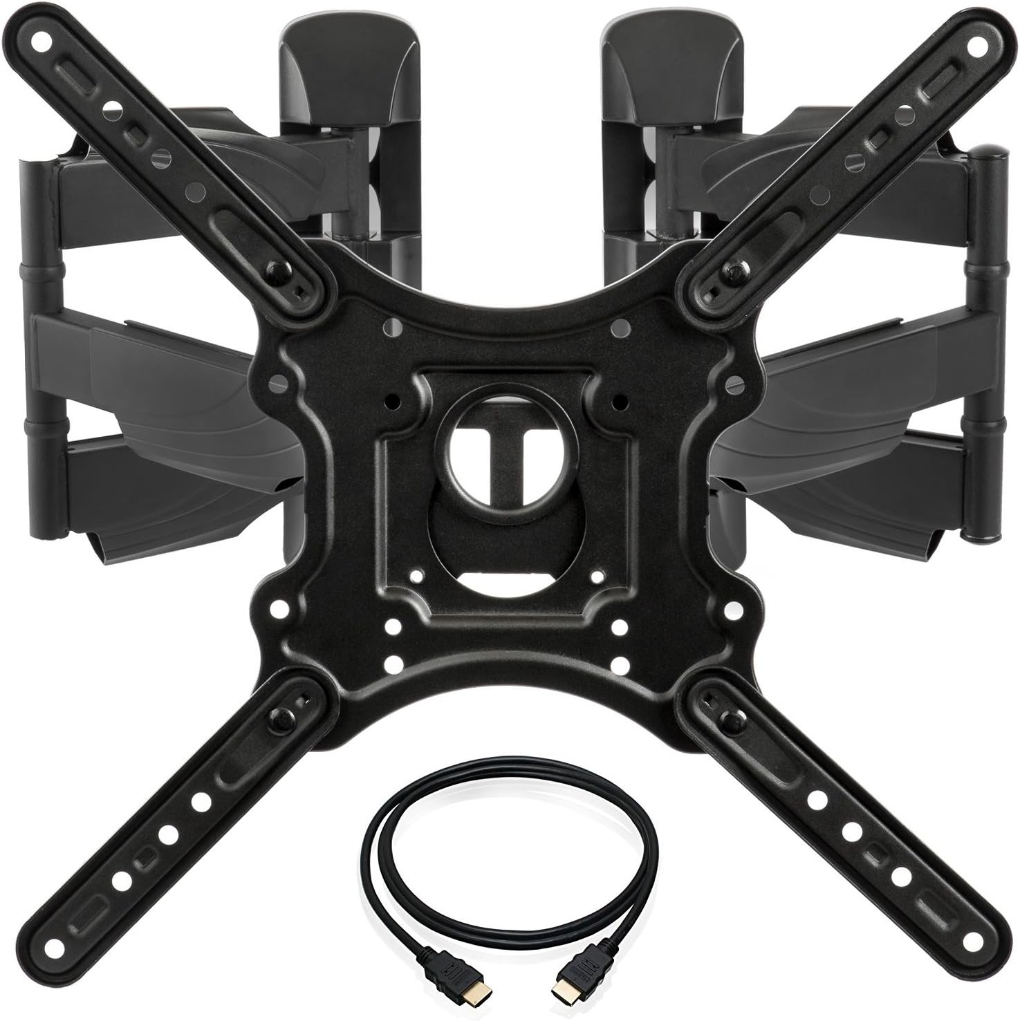 InstallerParts Soporte de pared de esquina para la mayoría de televisores de pantalla plana LED LCD OLED de plasma de 23 a 55 pulgadas con brazo