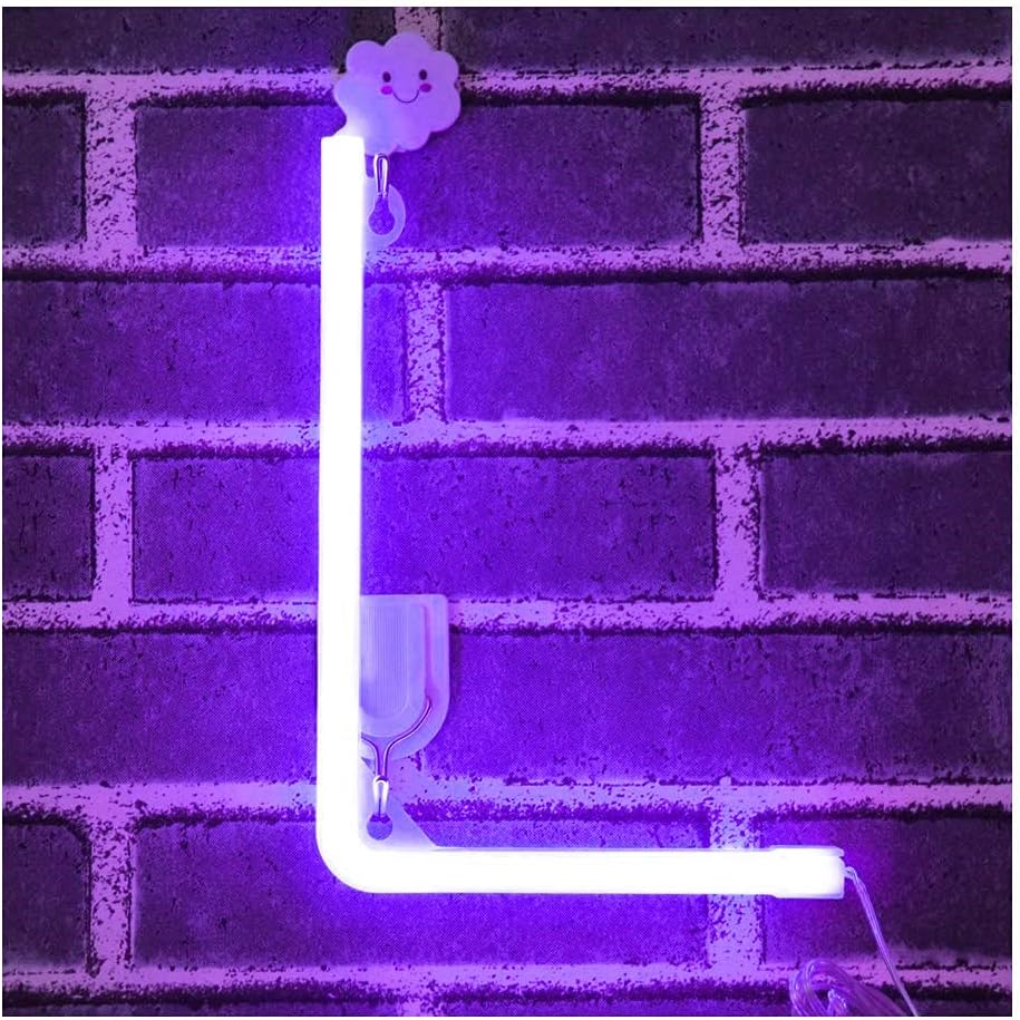 Letras iluminadas, letras de neón LED, luz de noche LED de neón para luz nocturna, lámpara de luz para el hogar, hotel, decoración de pared