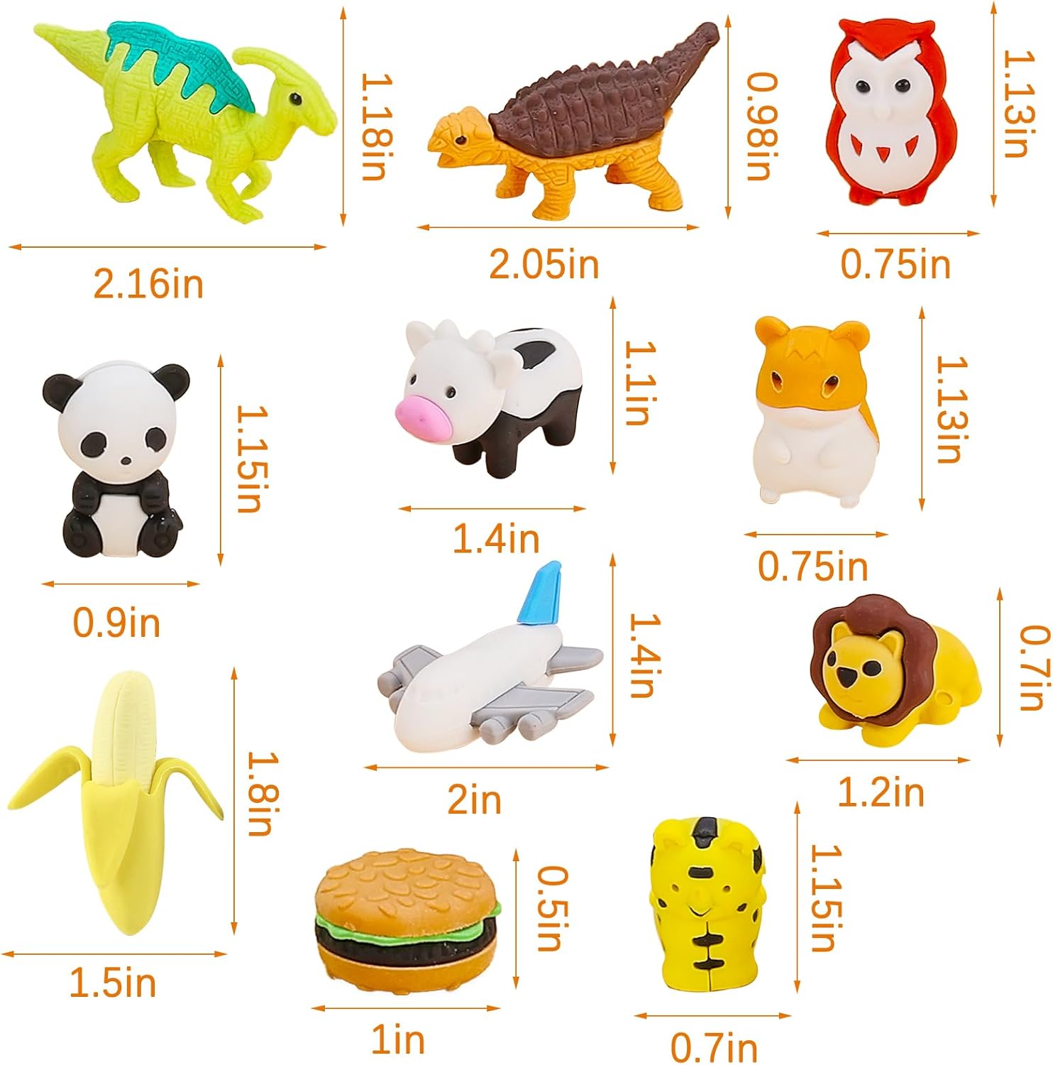 150 piezas de borradores de animales de escritorio para niños, lindos borradores de rompecabezas, borradores de lápiz para recompensas de aula,