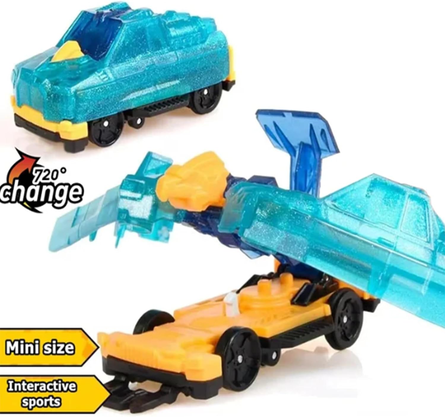 720 Flip & Morph – Coche de juguete, la colisión se transforma en un auto de velocidad de juguete, vehículos de juguete de cambio continuo (2PCSB)