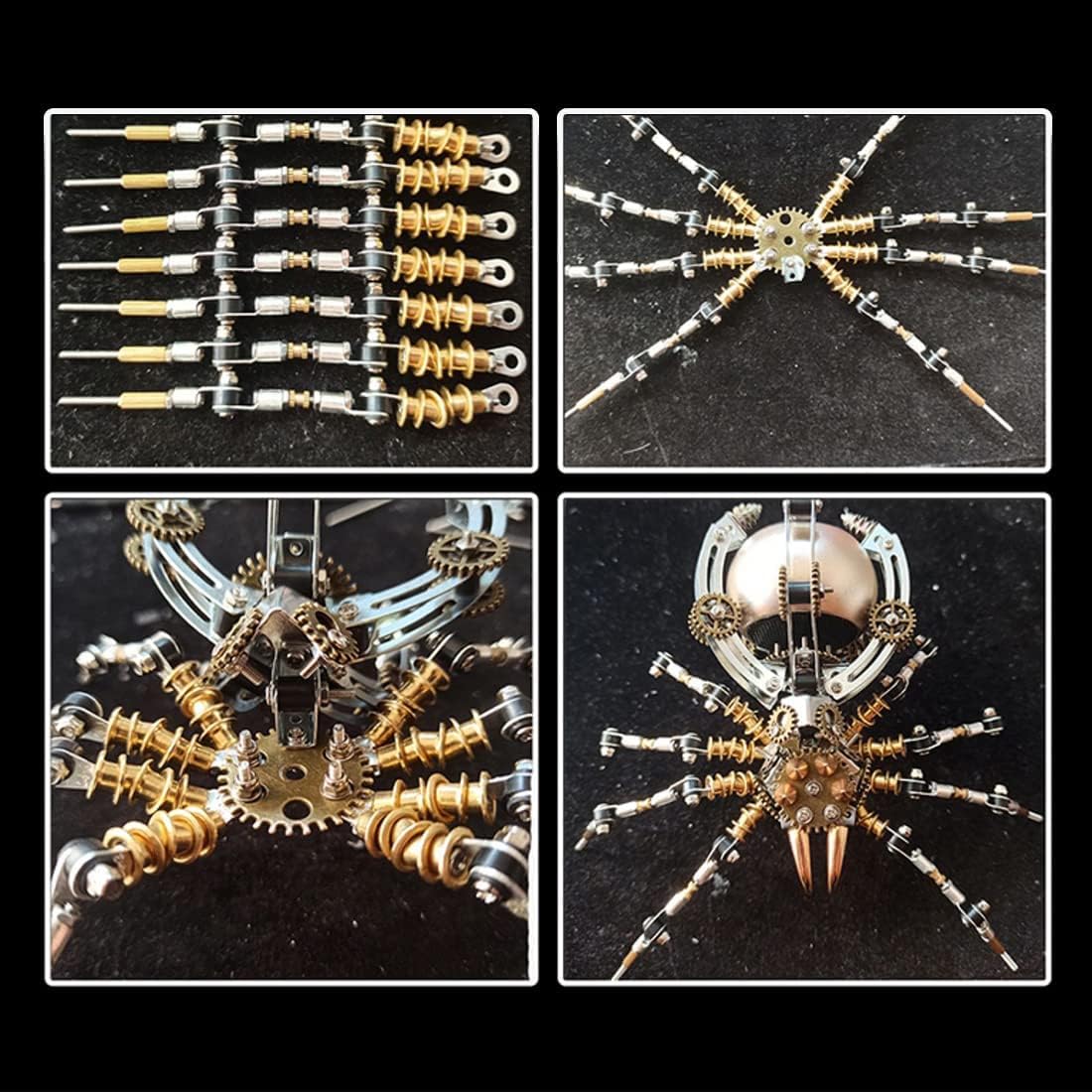 Metalkitor Steampunk Spider – Altavoz Bluetooth  Rompecabezas de metal 3D con 512 piezas, kit de montaje para niños y adultos  Adorno de escritorio