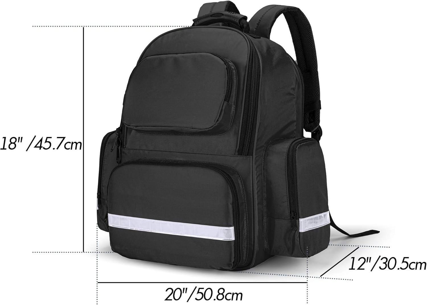 Trunab Mochila vacía del trauma del bolso del primer responder, paquete del bolso del salto del almacenamiento de los kits de emergencia médica,