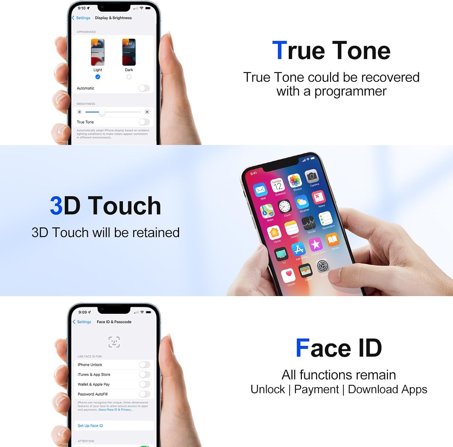Reemplazo de pantalla para iPhone 12 Mini, pantalla Full HD de 5.4 pulgadas y ensamblaje de digitalizador táctil, pantalla FHD digitalizador de