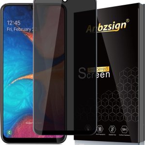 Anbzsign – Protector de pantalla de privacidad para Samsung Galaxy A20, cobertura completa, antiespía, privacidad 9H, dureza 9H, vidrio templado Anbzsign – Protector de pantalla de privacidad para Samsung Galaxy A20, cobertura completa, antiespía, privacidad 9H, dureza 9H, vidrio templado