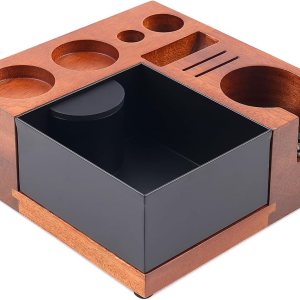 IKAPE V5 – Caja organizadora de café expreso apta para almacenamiento de 2.283 in, distribuidor, portafiltro y accesorios de pantalla de disco, base IKAPE V5 – Caja organizadora de café expreso apta para almacenamiento de 2.283 in, distribuidor, portafiltro y accesorios de pantalla de disco, base