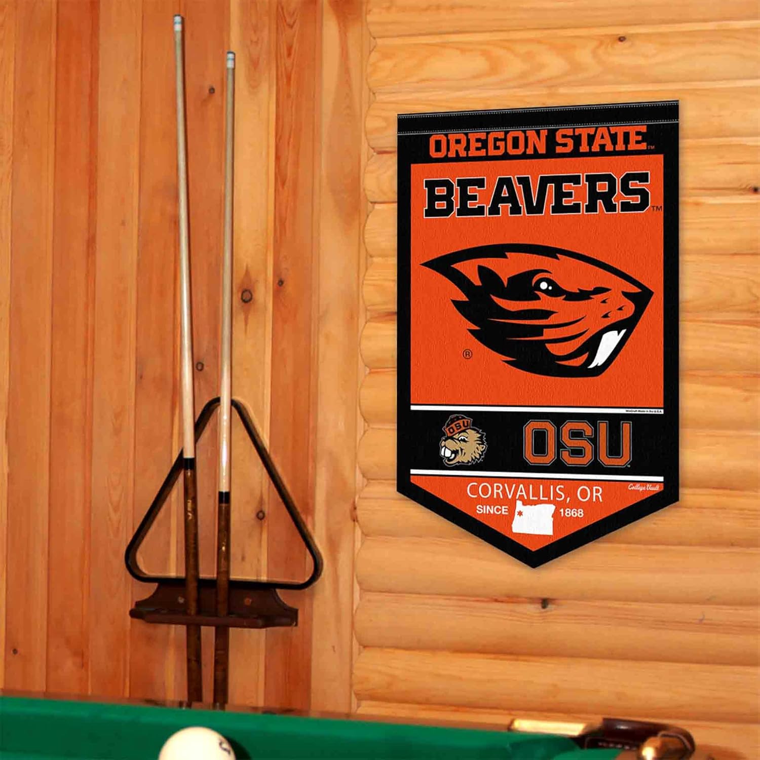 College Flags & Banners Co. Banderín de Oregon State Beavers Heritage History