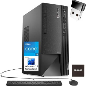Lenovo ThinkCentre 50T Tower Business Desktop Computer, 12 generación Intel Hexa-Core i5-12400 (Beat i7-11700), 64GB DDR4 RAM, 6TB SSD, DVDRW, Lenovo ThinkCentre 50T Tower Business Desktop Computer, 12 generación Intel Hexa-Core i5-12400 (Beat i7-11700), 64GB DDR4 RAM, 6TB SSD, DVDRW,