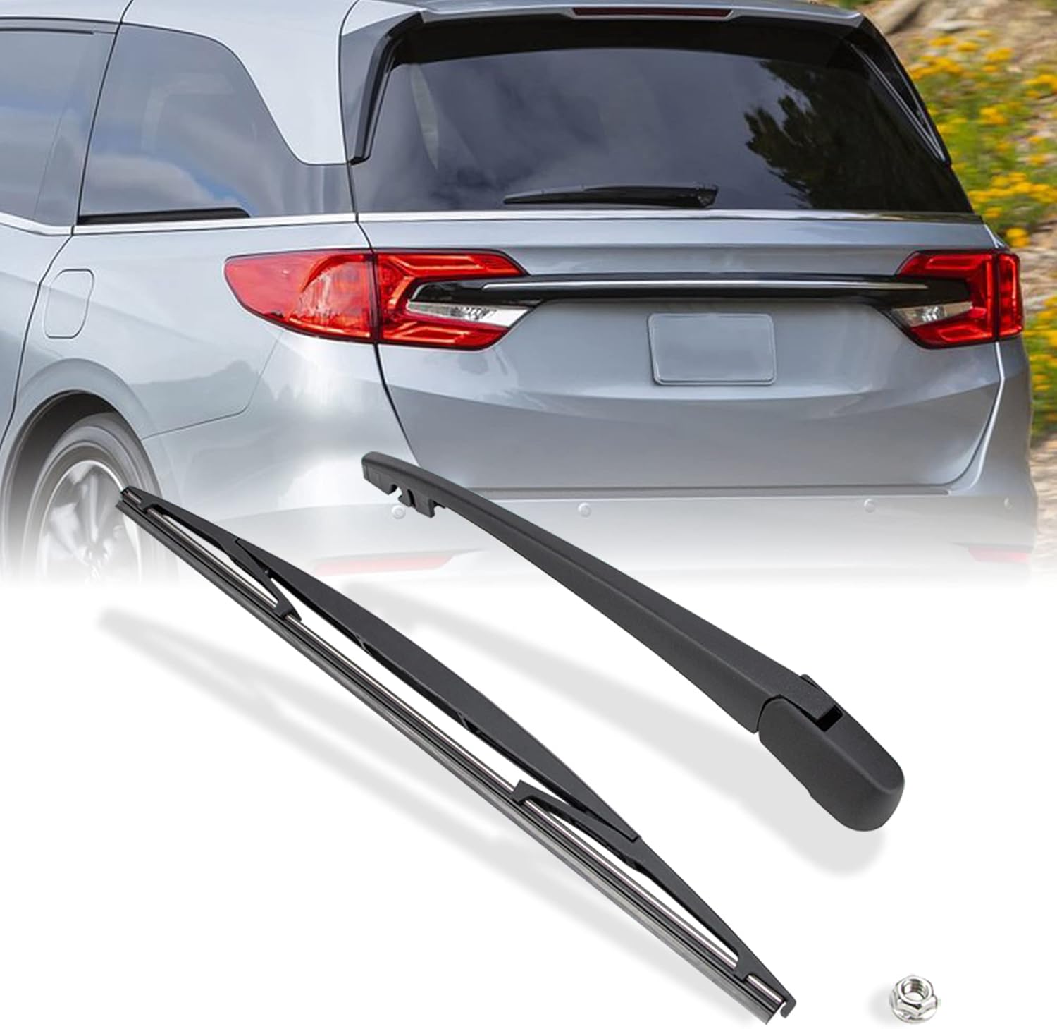 Kit de montaje de limpiaparabrisas trasero compatible con Honda Odyssey 2018-2021, Honda Passport 2019-2021, repuesto 76720THRA01, 76721T4NH01,