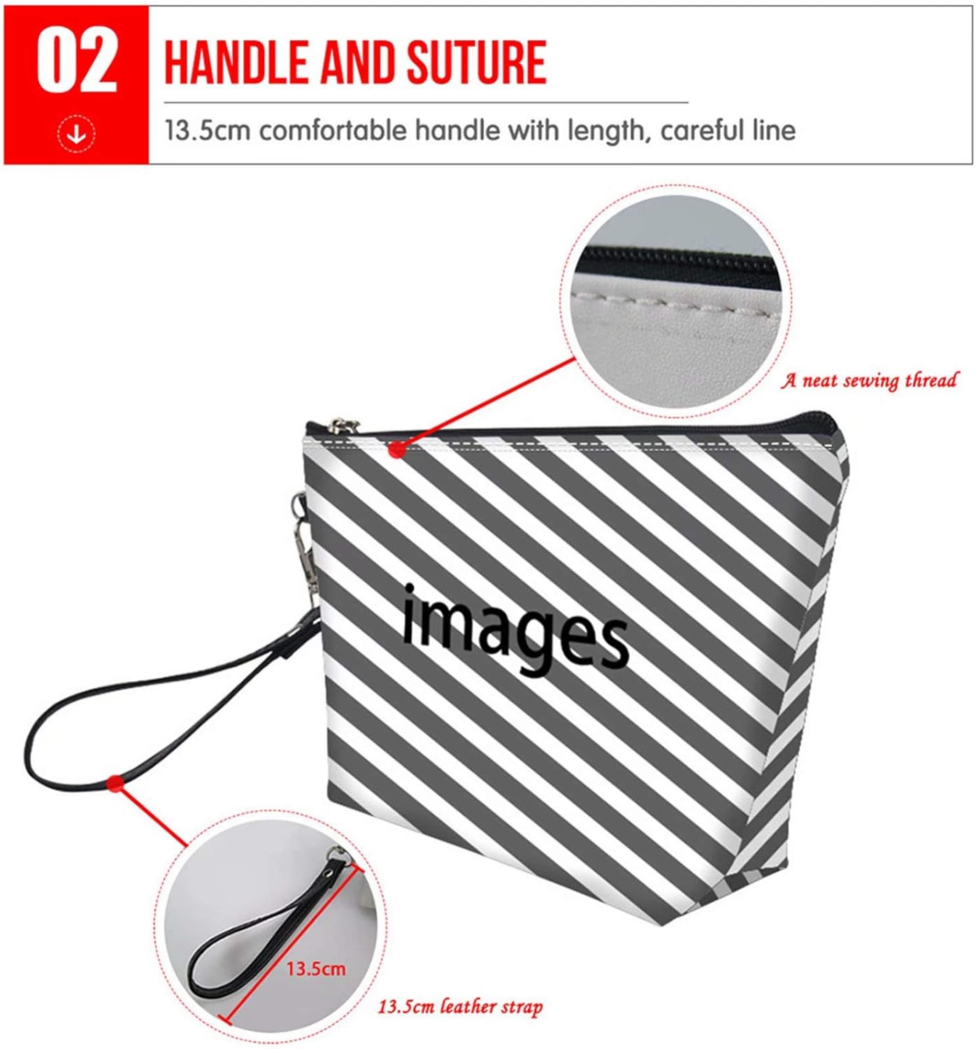 Bolsa de cosméticos para mujer, bolsas de maquillaje grandes, bolsa de viaje para artículos de tocador, estuche impermeable, negro (paw)