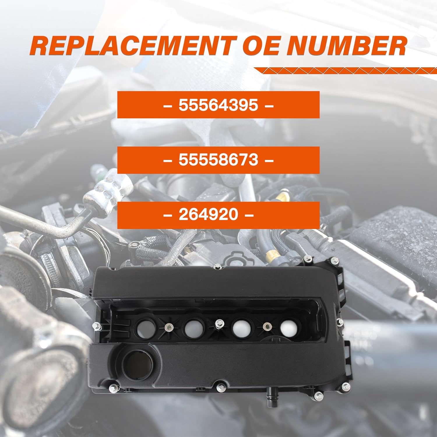 Noptul – Tapa de válvula de motor con juntas, adecuada para Astra Aveo Aveo5 Cruze Sonic Trax L4 1.6L1.8L 2008-2018, juego de cubierta de válvula