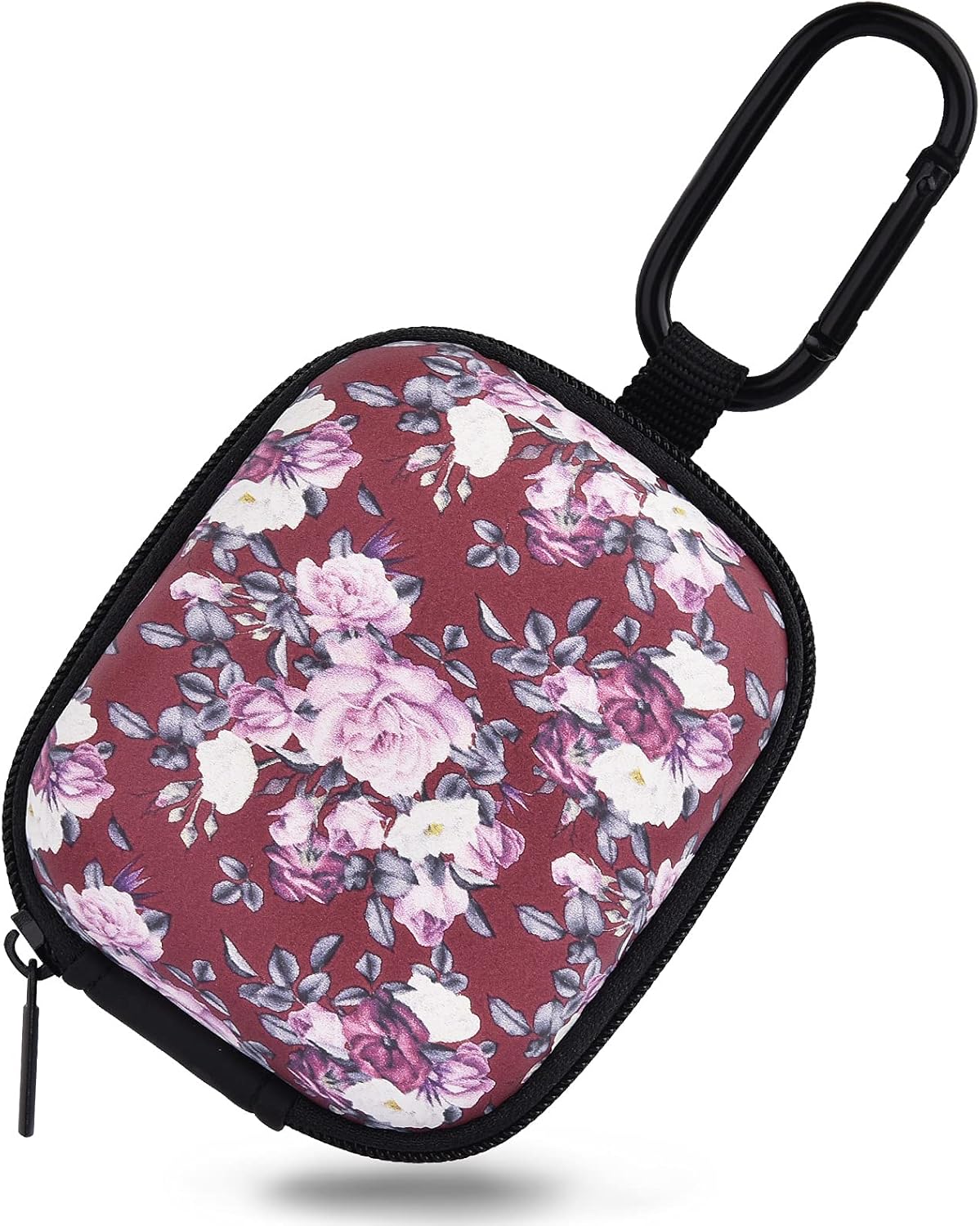 AIRSPO – Funda para auriculares, funda organizadora de auriculares, funda de transporte pequeña, bolsa de almacenamiento de EVA dura, a prueba de