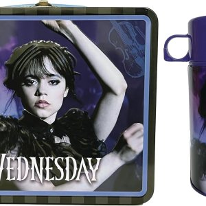 Surreal Entertainment Wednesday Dance Tin Titans Previous Lonchera exclusiva con contenedor para bebidas Surreal Entertainment Wednesday Dance Tin Titans Previous Lonchera exclusiva con contenedor para bebidas