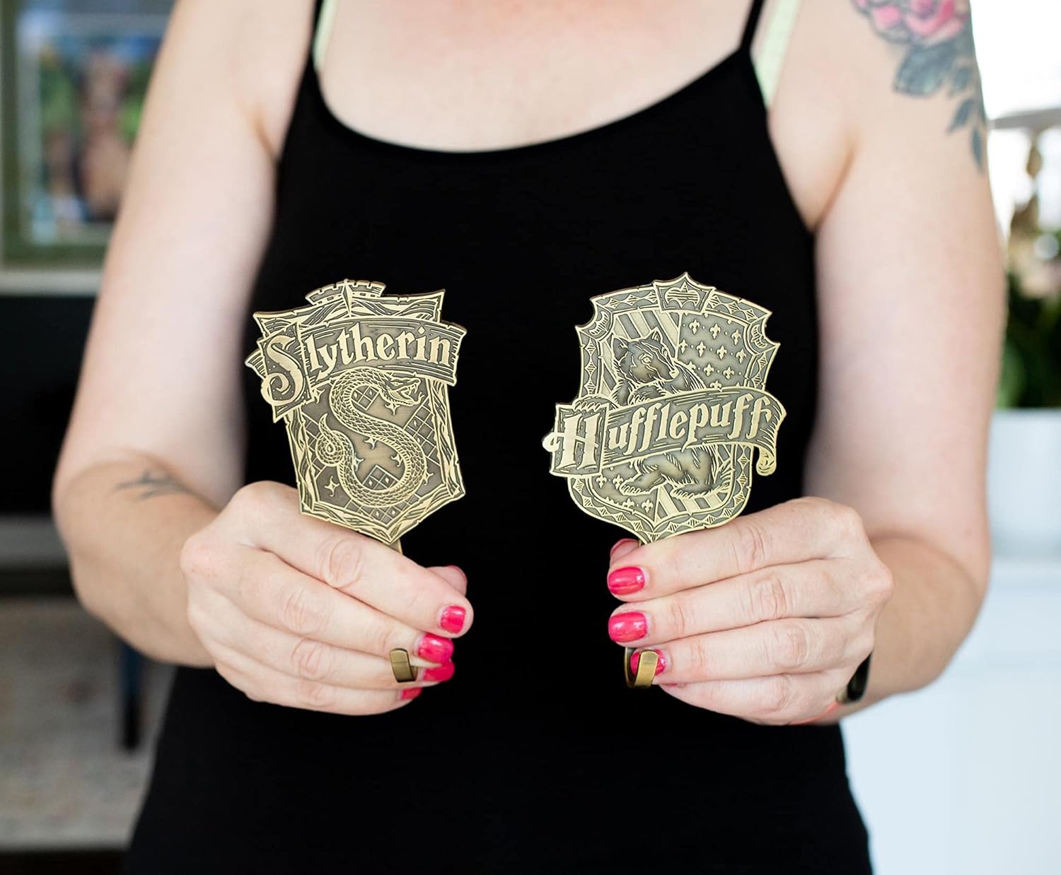 Harry Potter Hogwarts Houses – Estante de almacenamiento de ganchos de pared  Juego de 4