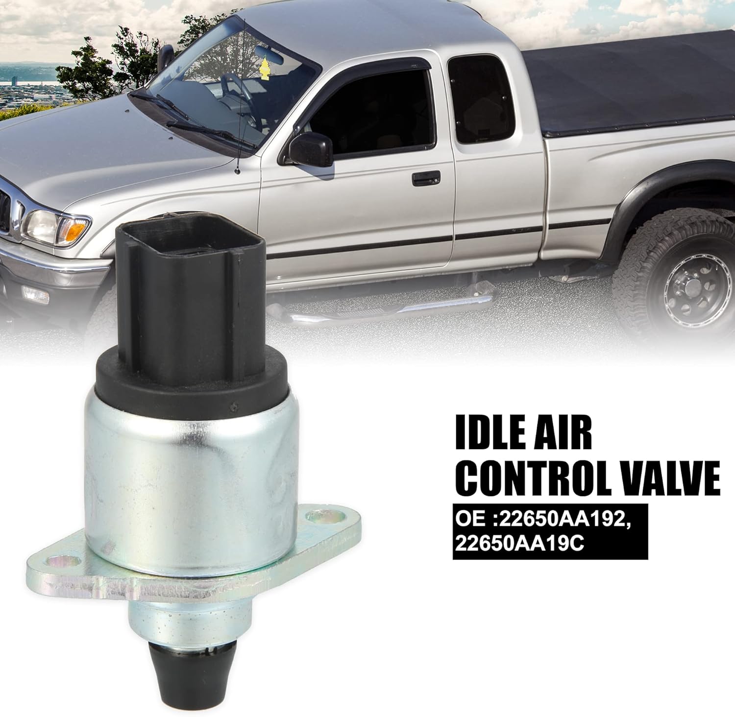 X AUTOHAUX Válvula de control de aire de ralentí para automóvil 22650AA192 22650AA19C Reemplazo con junta para Subaru Impreza Forester 1999-2004