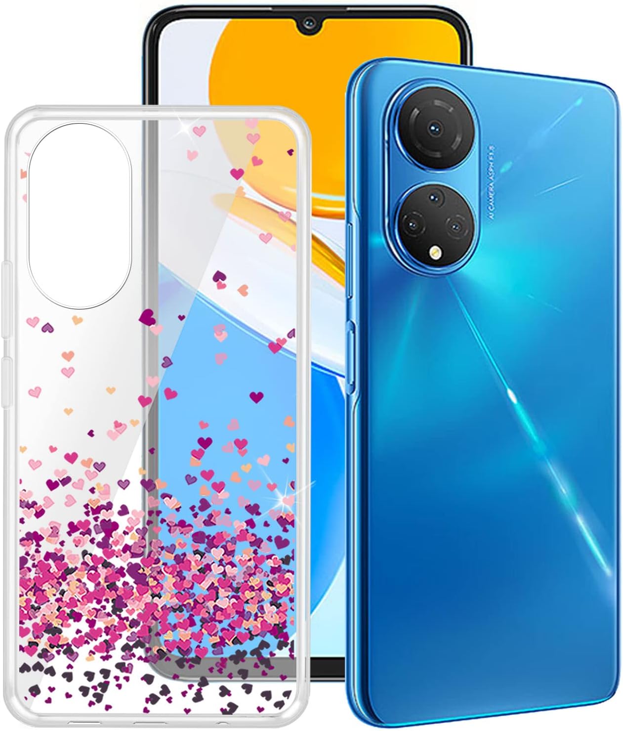 for Honor X7 6.74 pulgadas, carcasa de silicona suave, carcasa de goma flexible transparente, funda protectora de TPU para Honor X7 – Un montón de