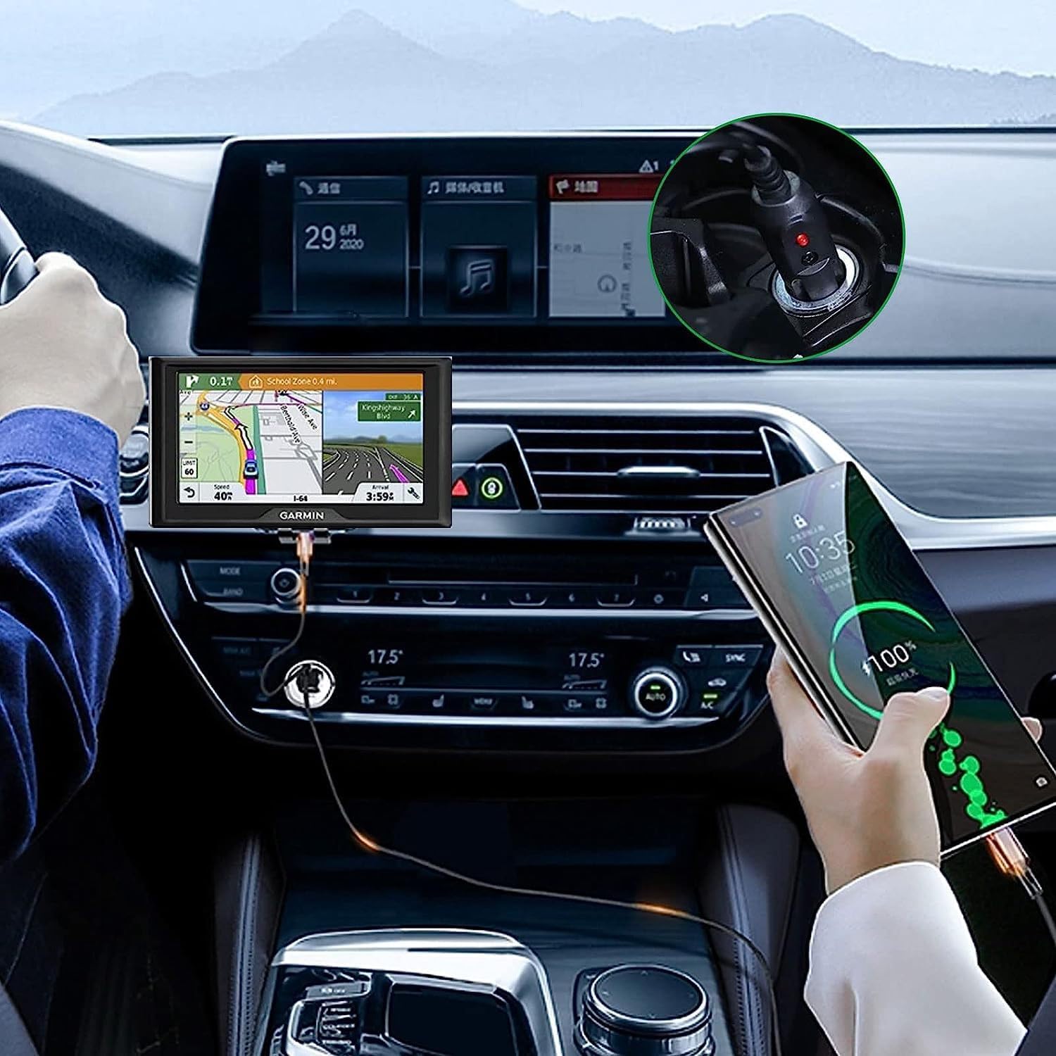 Guy-Tech Adaptador de CC para automóvil compatible con Start-it de 400 amperios Jump-Start inalámbrico recargable para vehículo, barco, RV, enchufe
