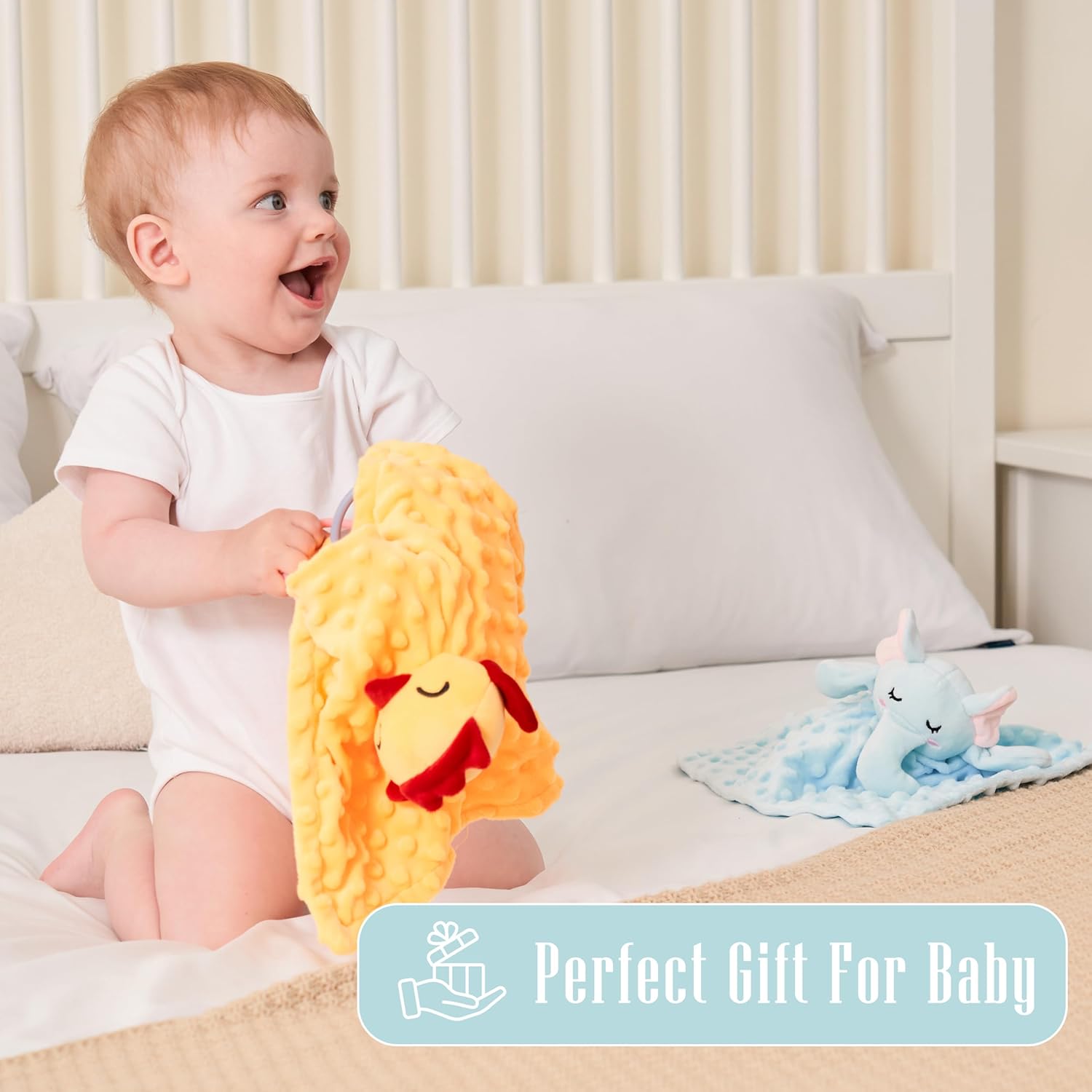 Cute Castle Manta de seguridad para bebé, suave, unisex, artículos esenciales para recién nacidos para niños y niñas, paños neutros para