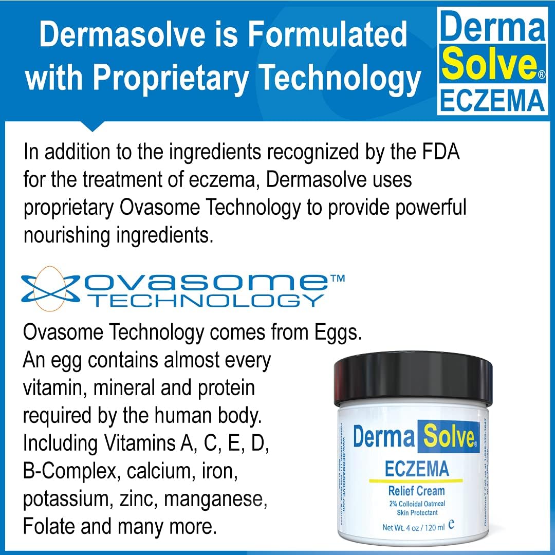 Dermasolve Crema de loción para aliviar el eccema  Bálsamo de terapia de control de eccema de cuerpo completo que protege, hidrata y repara la piel