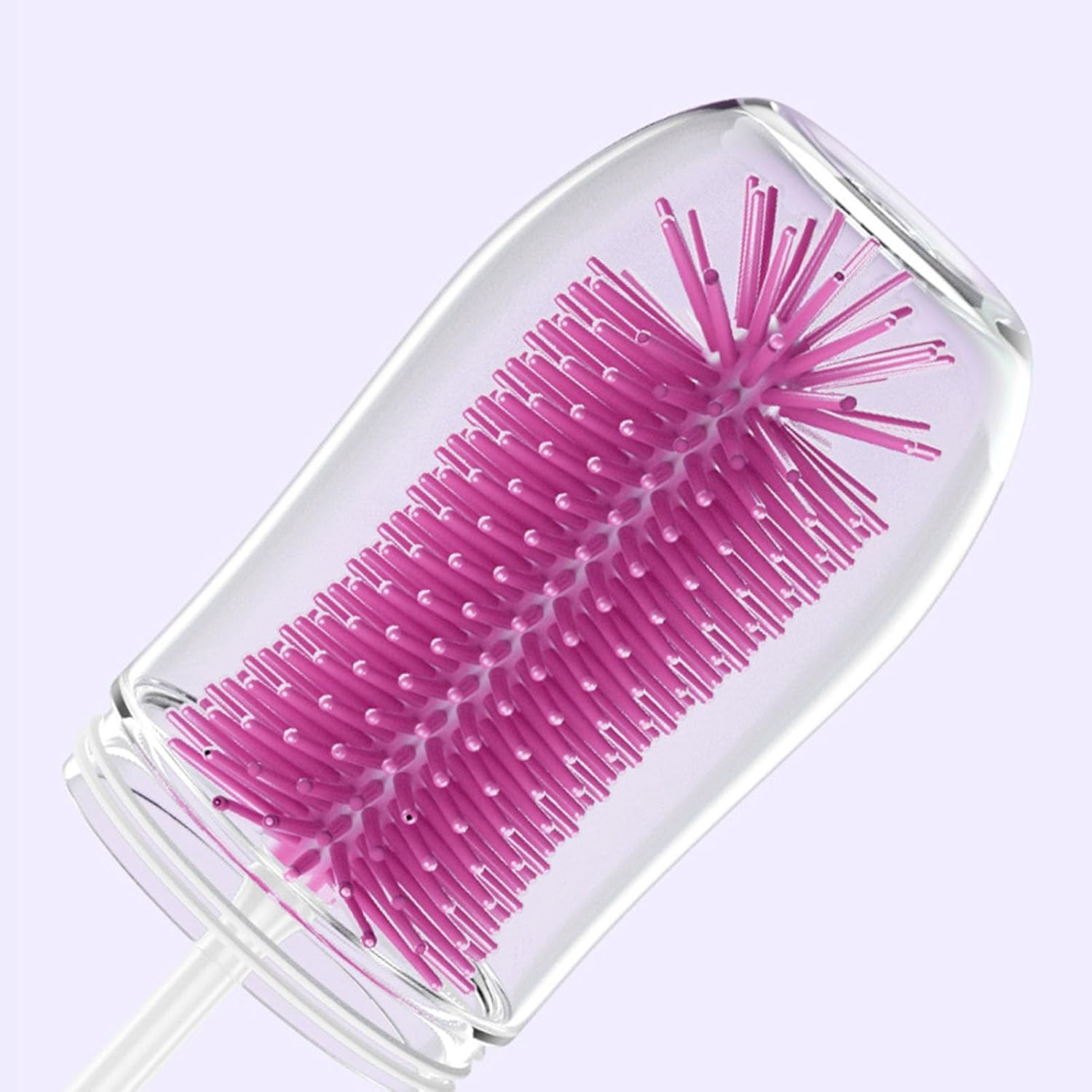 Cepillo de limpieza, cepillo para biberones, cepillos de silicona impermeables recargables con cepillo grande para botellas, cepillo para botellas