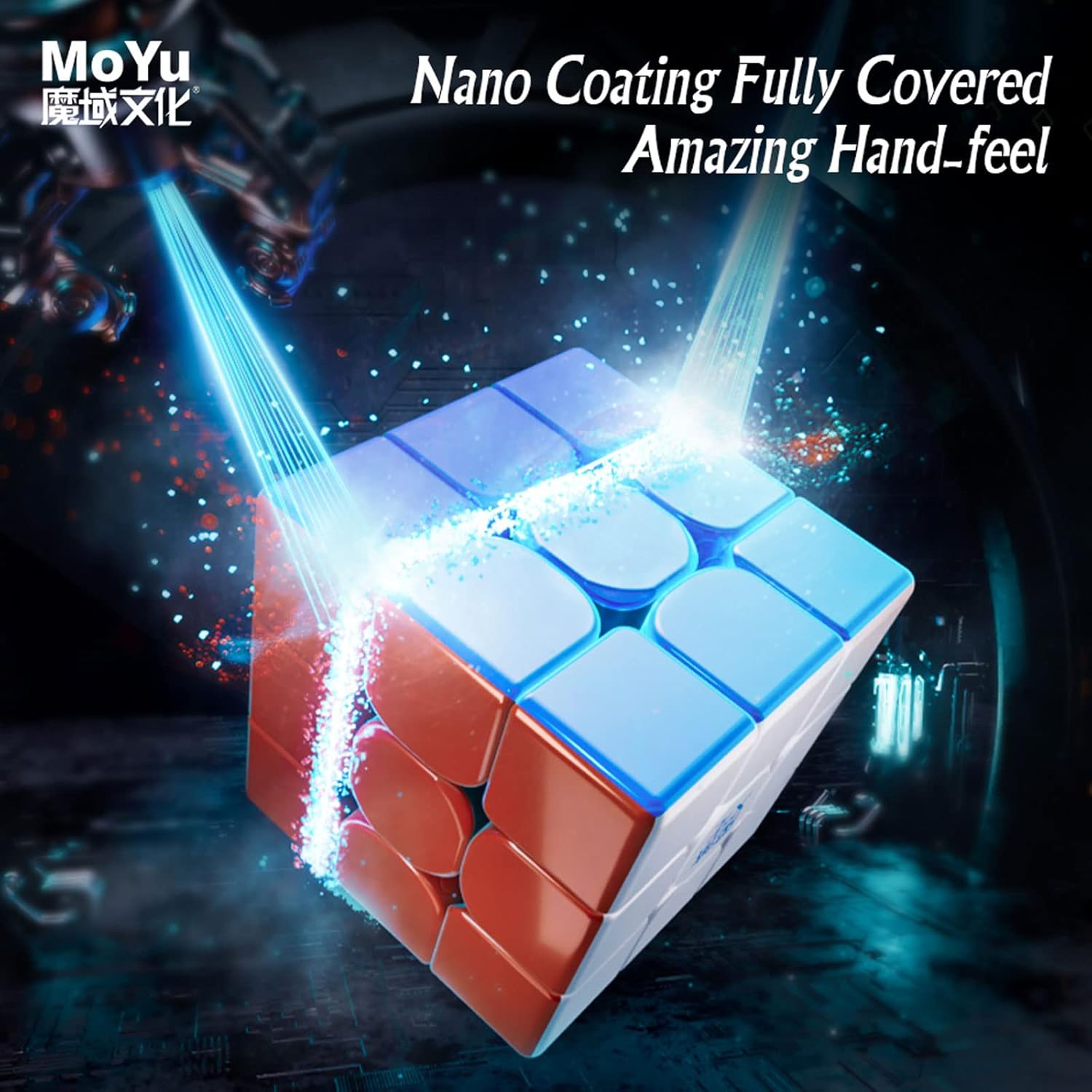 MoYu WeiLong WRM V9 3 x 3 Maglve Ball Core versión UV recubierto versión profesional Speed Cube sin pegatinas 3x3x3 rompecabezas cubo para niños
