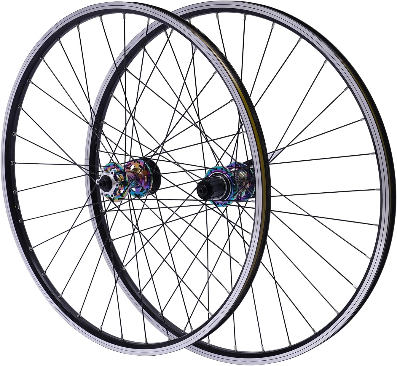 Juego de ruedas para bicicleta de montaña de 27.5 pulgadas, aleación de aluminio, frenos de disco de seis agujeros, juego de ruedas MTB, de