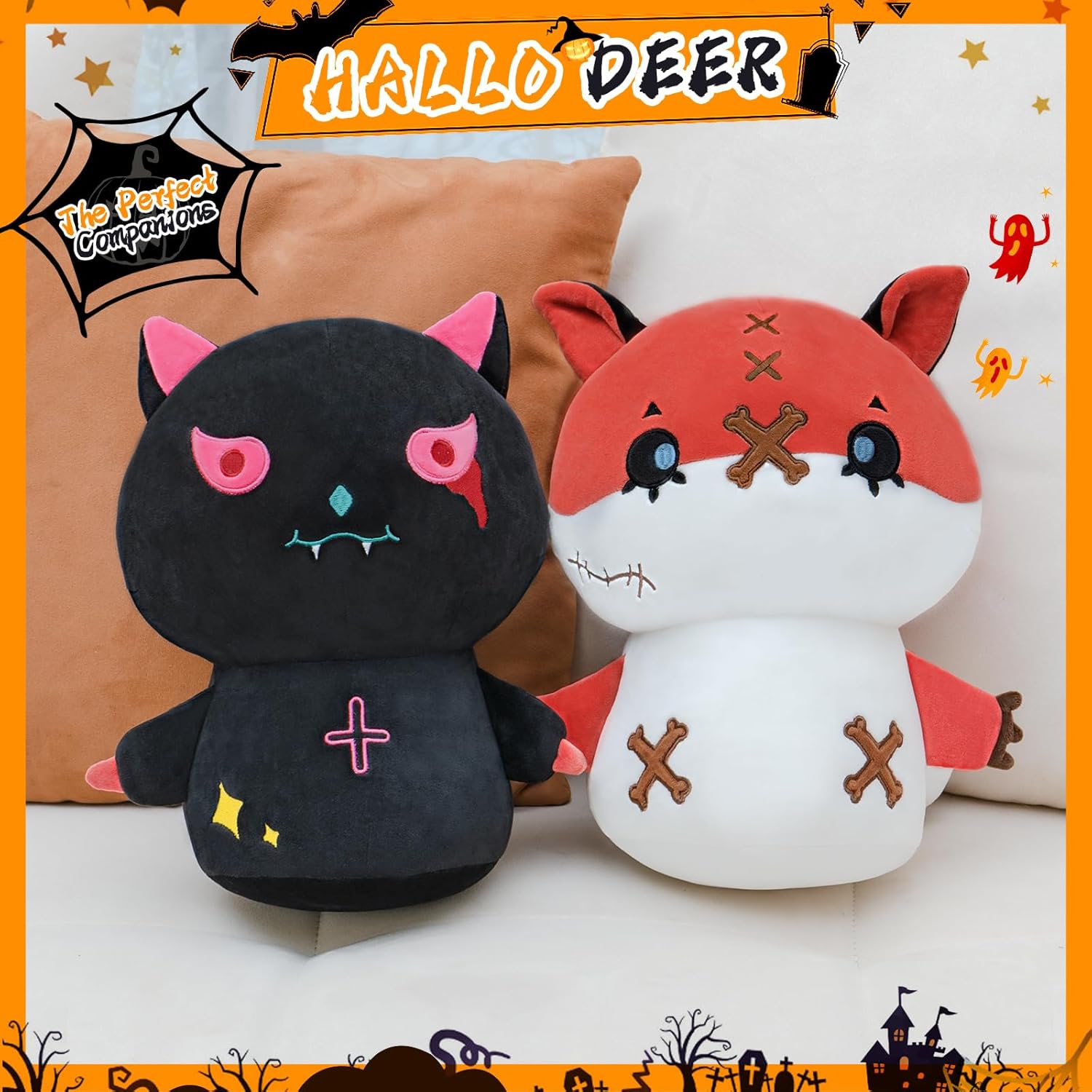 Peluche de gato negro de 14 pulgadas, juguetes de peluche kawaii, lindos regalos de gato para niñas y niños, peluche de almohada de ajolote súper
