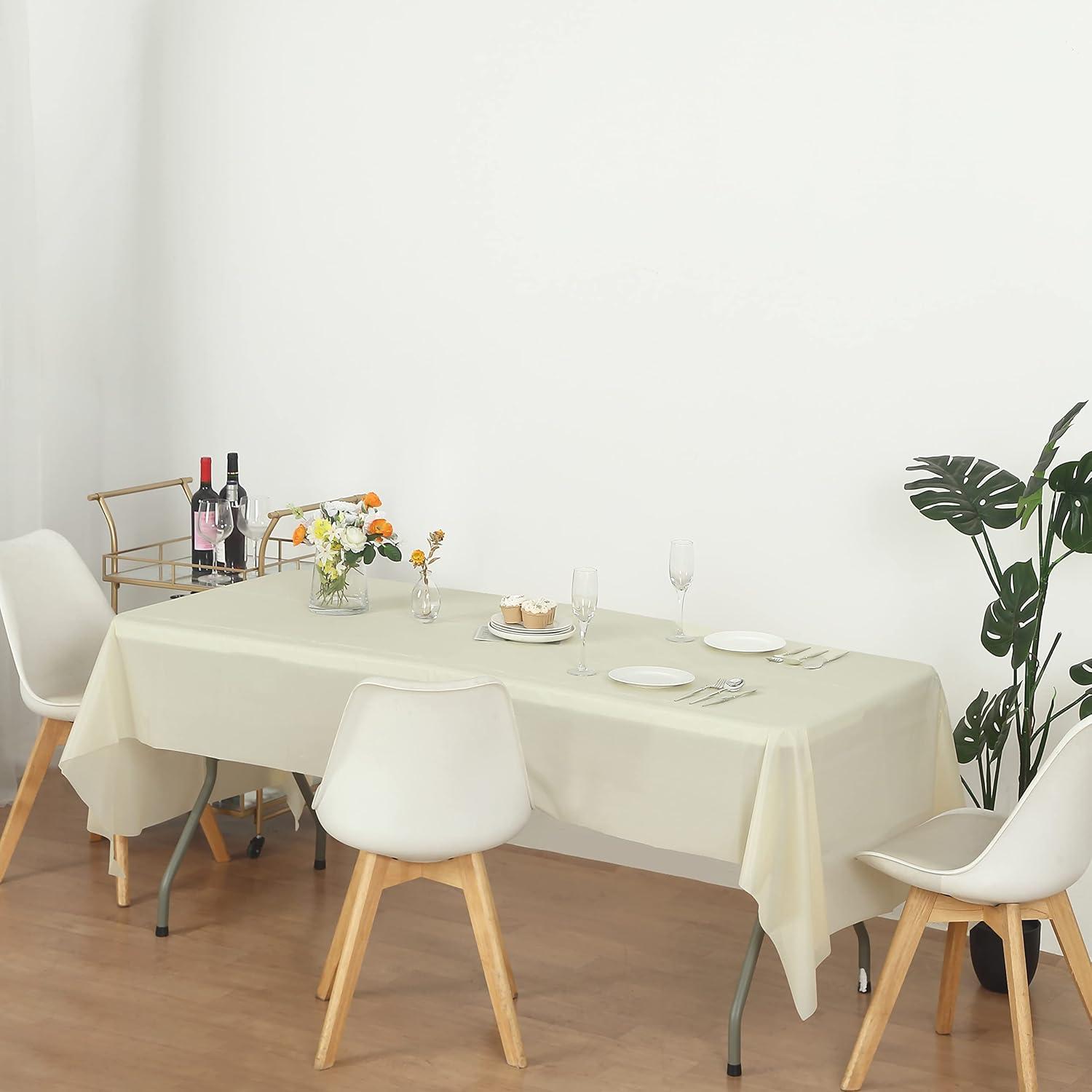 Evershine – Mantel de plástico resistente (reutilizable, 12 unidades)