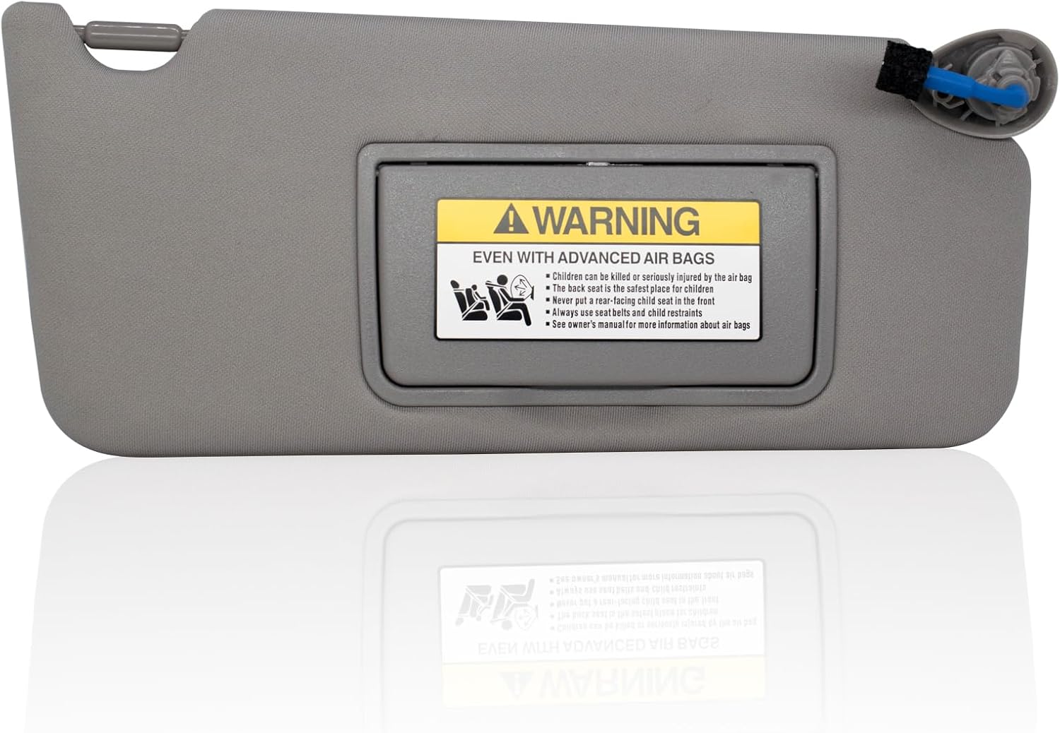 NHILES Visera solar derecha para pasajero compatible con Honda Accord 2008 2009 2010 2011 2012 2013 2014 2015 2016 2017 con luz de repuesto #