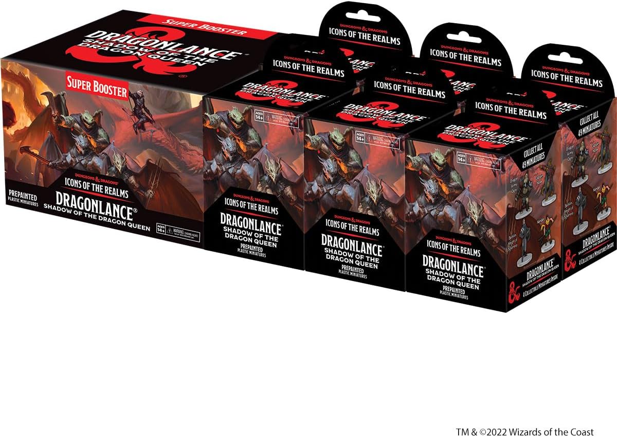 WizKids D&D Icons of the Realms Dragonlance Shadow of the Dragon Queen – Booster Brick (7)