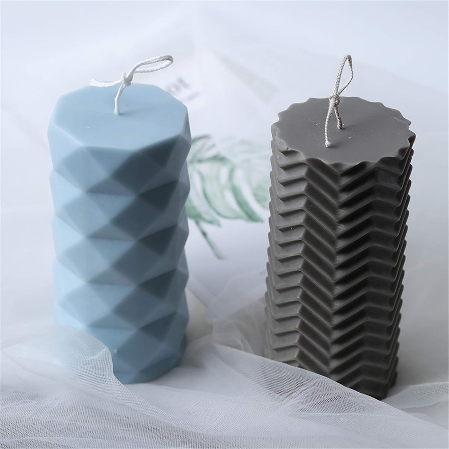 Moldes de silicona cilíndricos creativos, moldes para hacer velas, moldes de velas perfumadas de silicona para manualidades o moldes de jabón para
