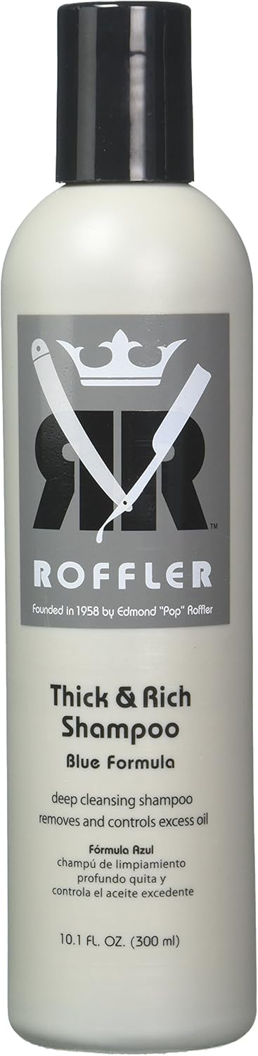 Roffler Champú Roffler Thick & Rich Blue Shampoo 10.1oz – Champú Roffler Blue