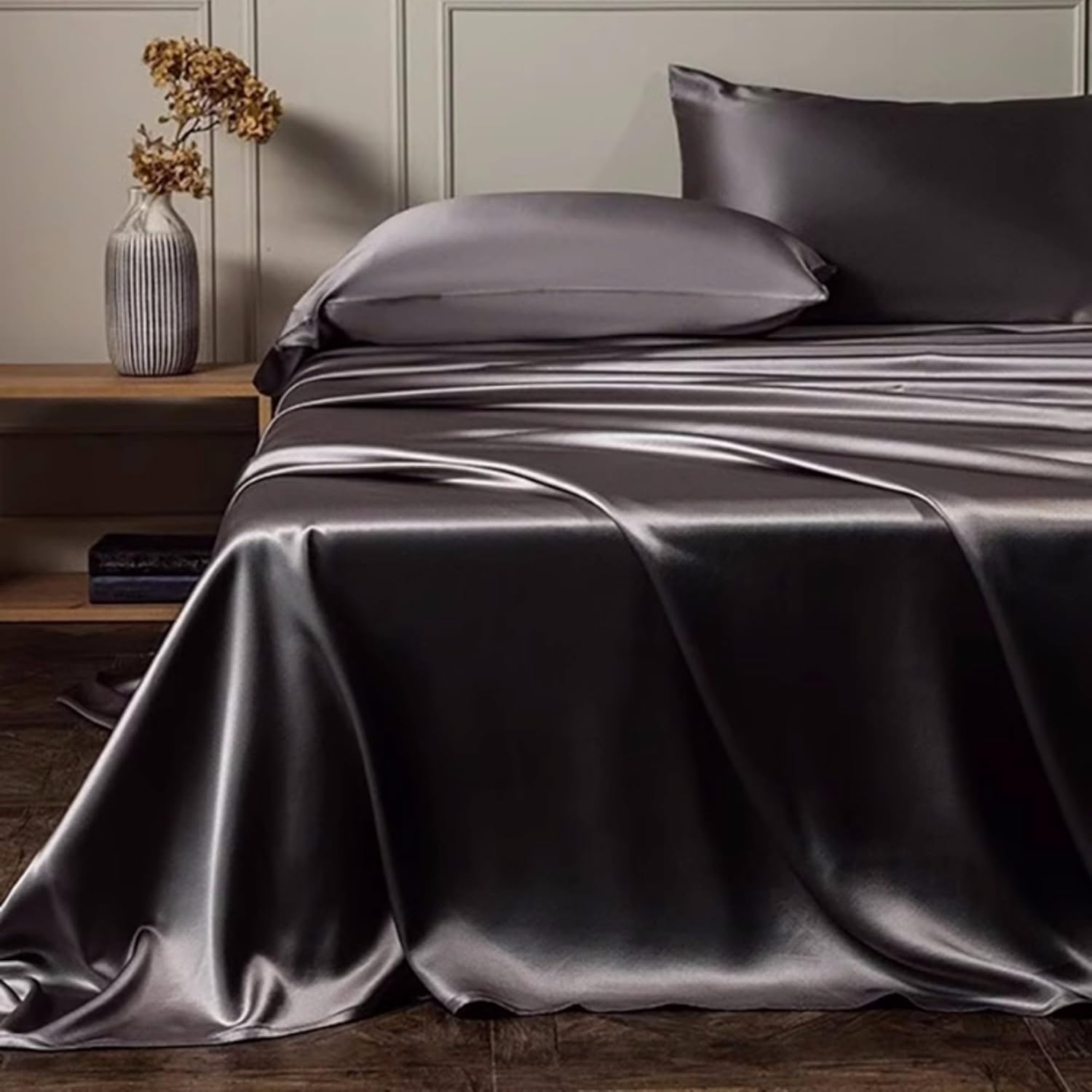 Funda de almohada 100% seda de morera para cabello y piel, fabricada en Estados Unidos, funda de almohada de seda 22 Momme King con cremallera,