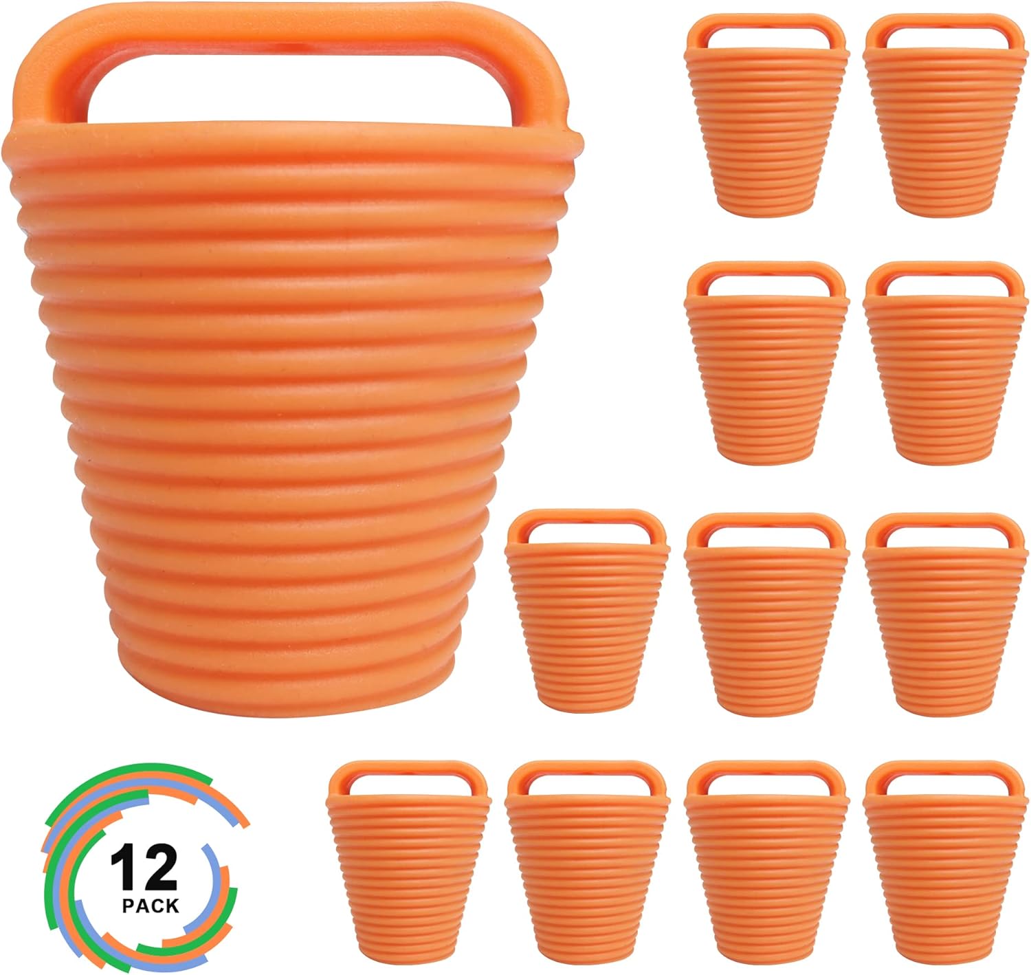 12 piezas Kayak Scupper Plug Kit TPE Scupper Tapones Agujeros de drenaje Tapón Bung con mango