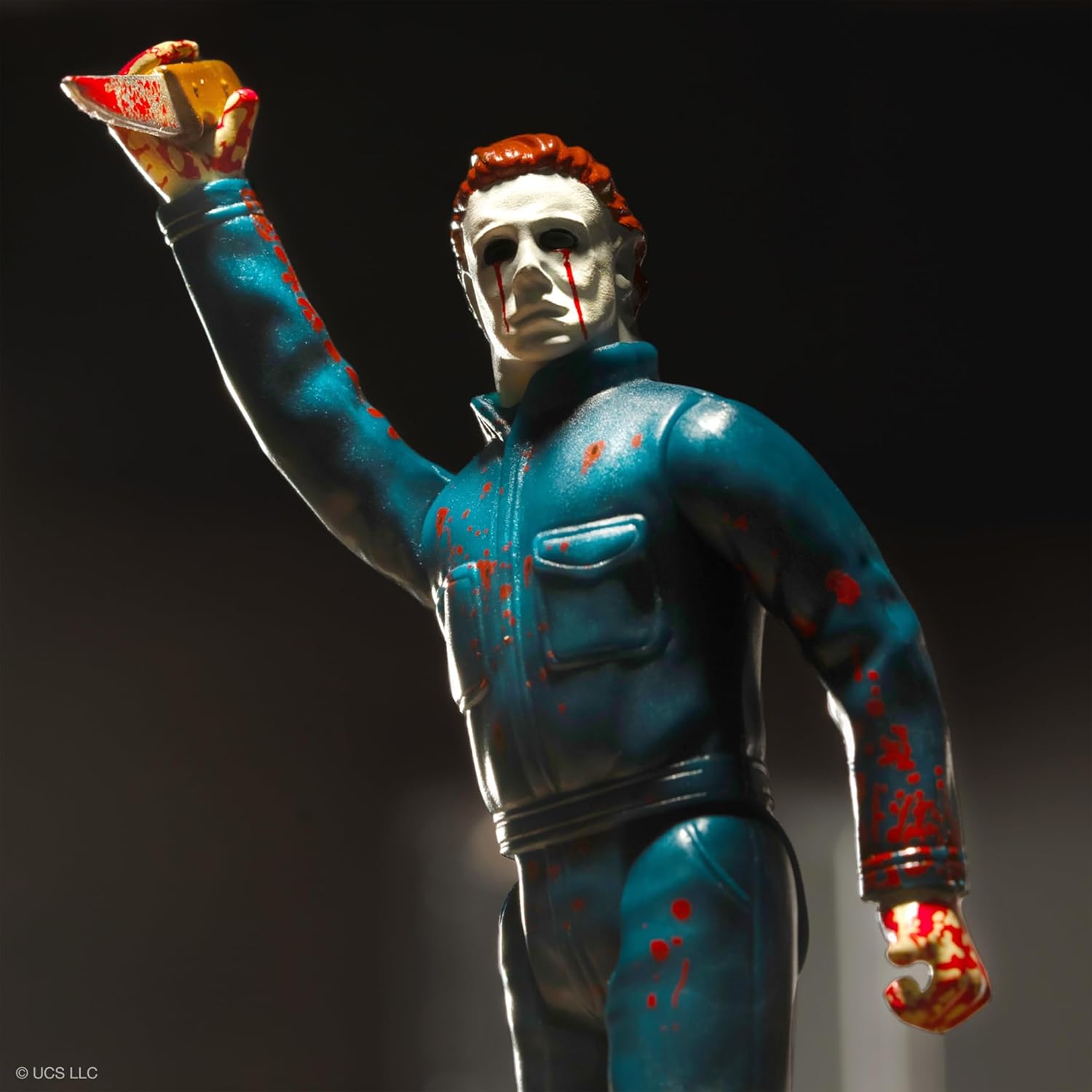 Super7 Halloween II Michael Myers (Slood-Splattered) – Figura de acción de Halloween 2 de 3.75 pulgadas con accesorios, coleccionables clásicos de