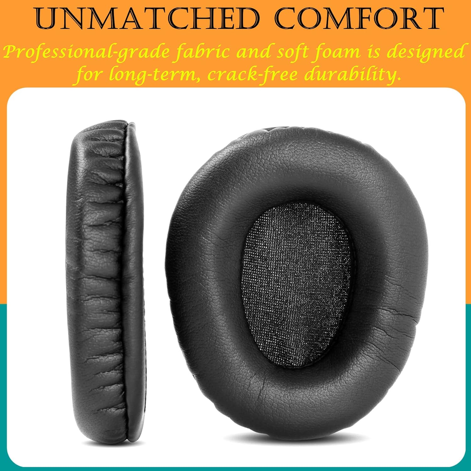 TaiZiChangQin HA-NC250 Almohadillas de repuesto compatibles con auriculares JVC HA-NC250 HA-NC260 HA NC250 NC260 (almohadillas de cuero proteínico)