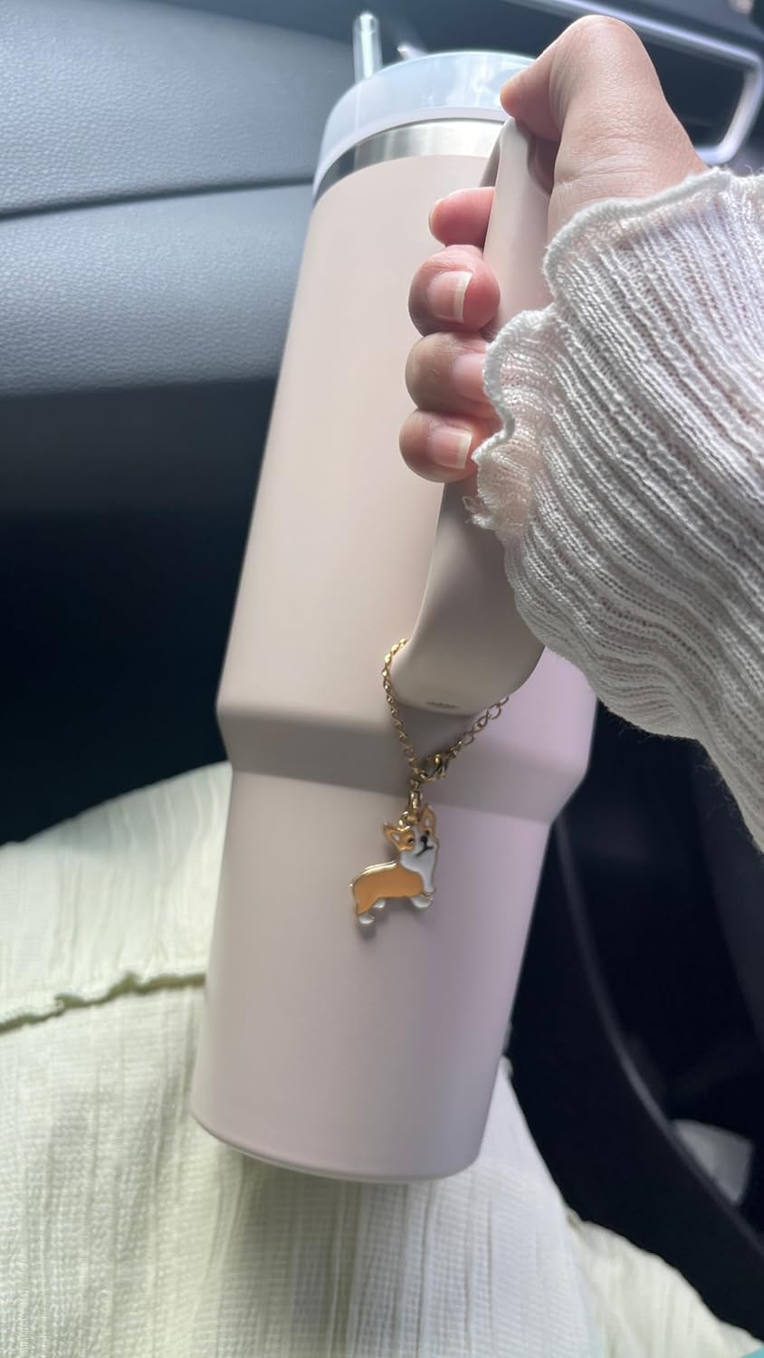 Abalorio para accesorios de copa Stanley, lindo dije de perro para StanleySimple ModernYeti Cup con asa, Stanley Cup Charms para accesorios Stanley.