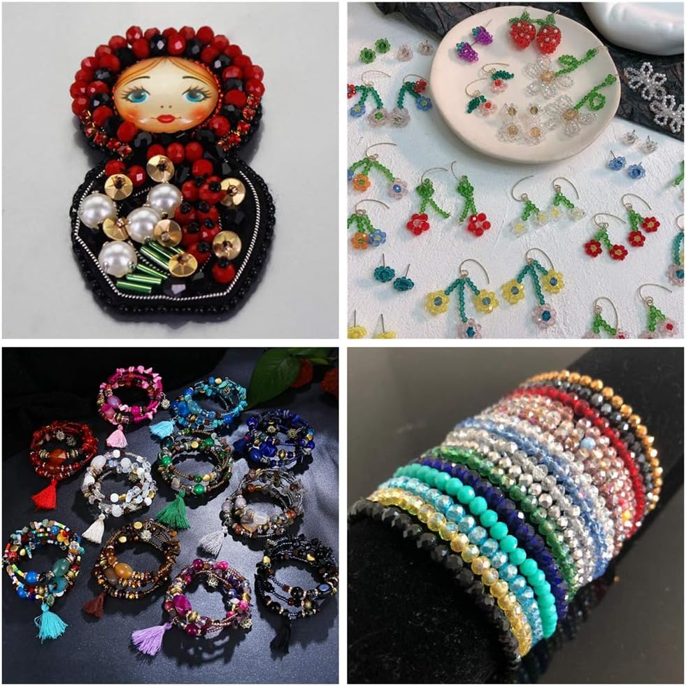 Cuentas de cristal de 0.236 pulgadas, 500 cuentas espaciadoras facetadas Briollete Rondelle Sparkle AB sueltas, dijes para bricolaje para pulseras,