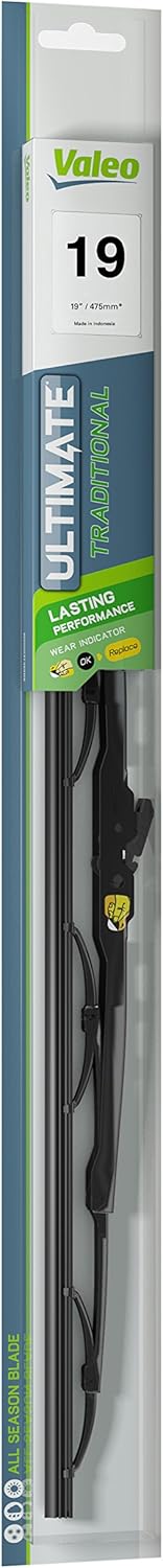 Valeo 604307 Ultimate – Limpiaparabrisas tradicional de 19 pulgadas, 1 paquete