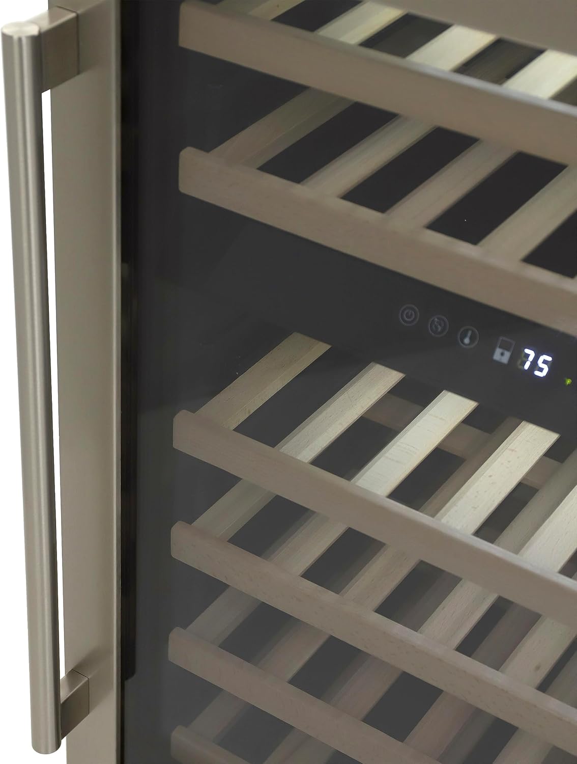 DUURA DE430WCDZSS Wine Cooler Designer Series Dual-Zone, 46 botellas, metálico