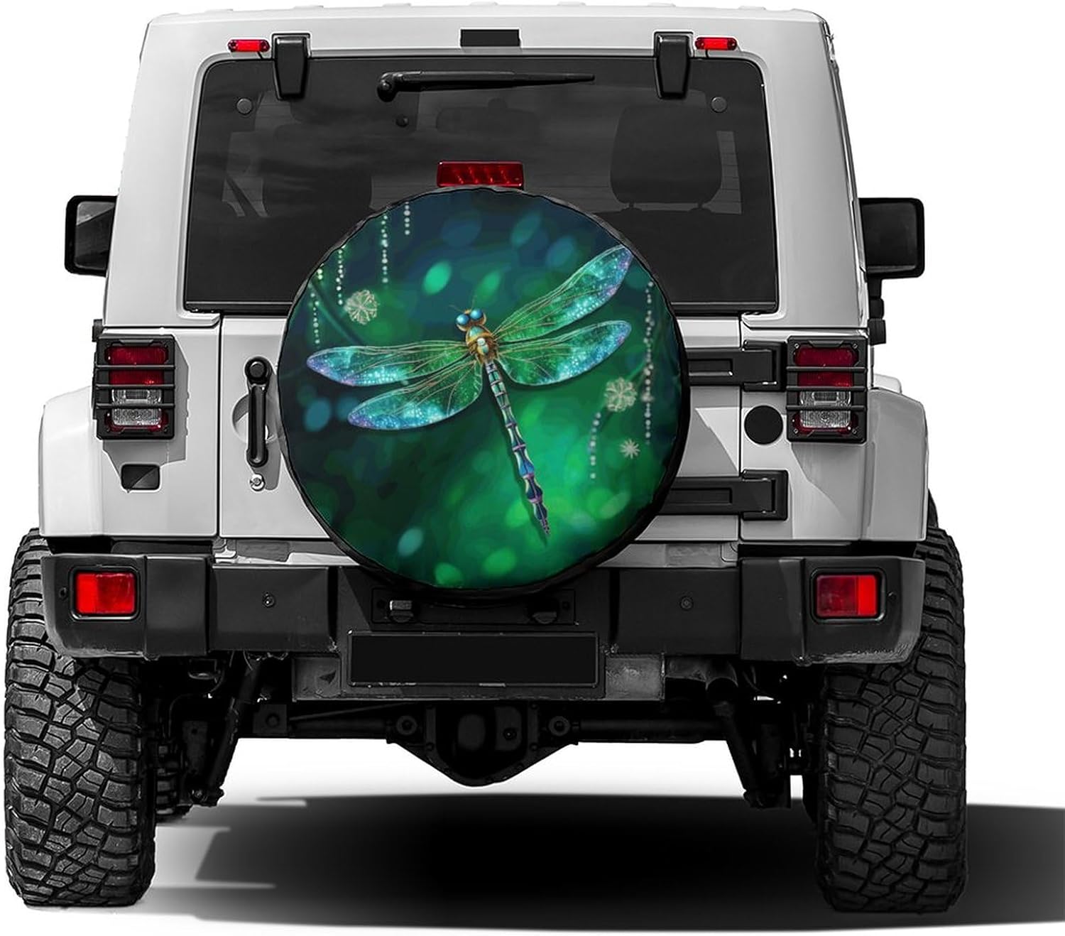 Delerain Dragonfly – Fundas para neumáticos de repuesto, impermeables, a prueba de polvo, ajuste universal para remolques, RV, SUV, camiones y