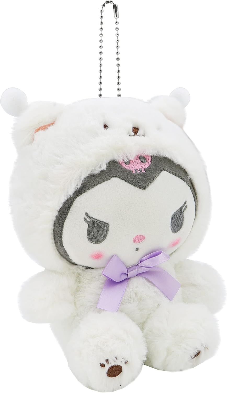 Peluche Kawaii de caricaturas de oso blanco de la serie Cross-Dressing Serie, muñeca de felpa suave, juguetes suaves y lindos con almohada de
