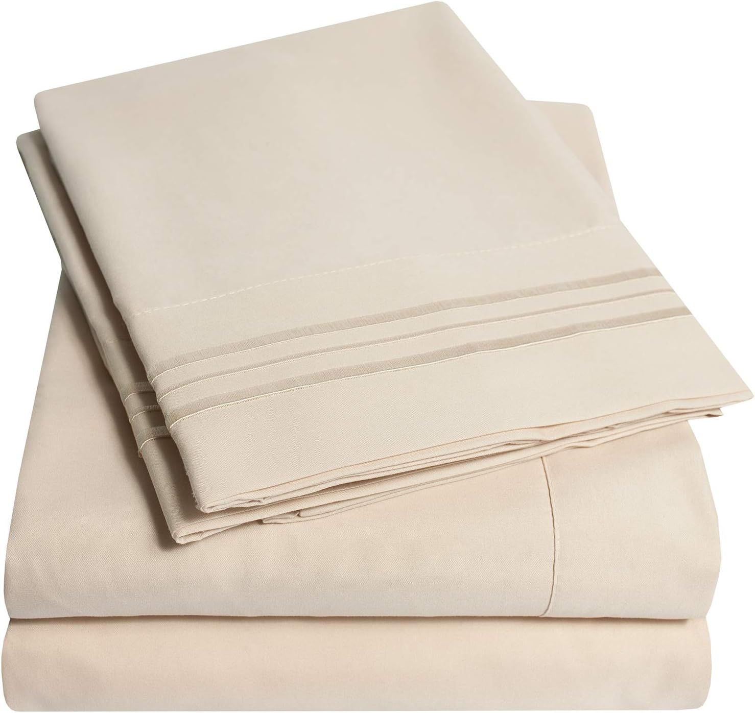1500 Supreme Collection – Juego de sábanas, juego de sábanas de alta calidad con tela de sensación de durazno, de lujo, desde 2012, ropa de cama